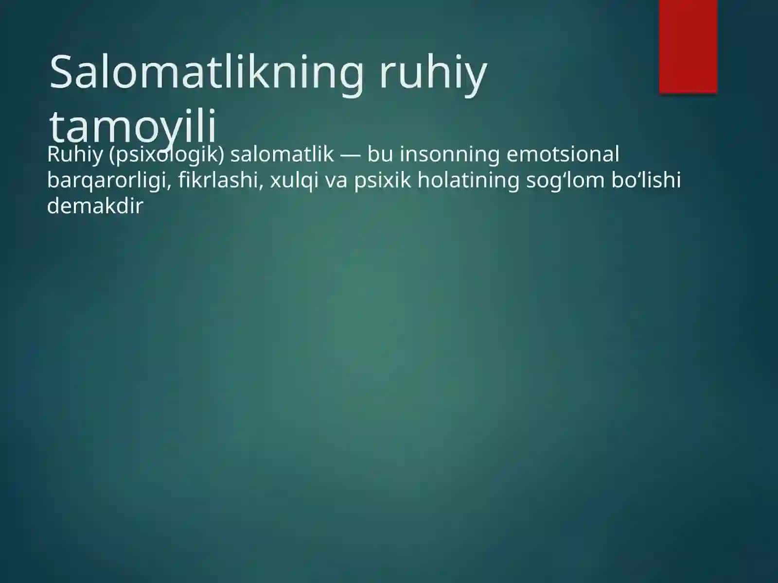 Salomatlikning ma’naviy va ruhiy tamoyillari 4