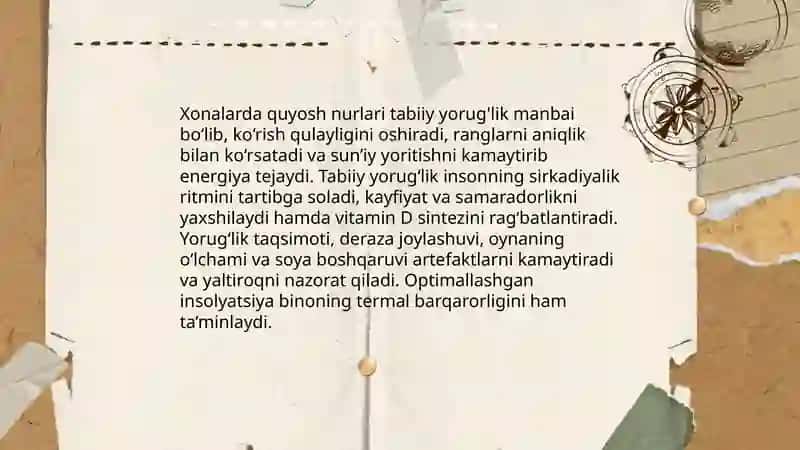 Xonalarning insolyatsiyasi haqida tushuncha, uning ahamiyati 4