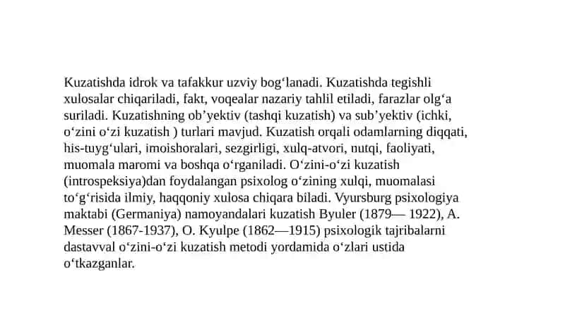 BOLALAR SHAXSIY RIVOJINI KUZATISHDA KUZATUV VA SUHBAT METODLARI 4