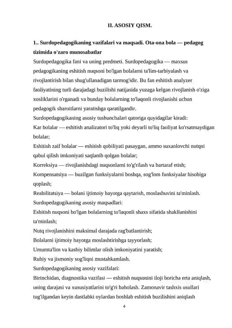 Eshitishida nuqsoni bo'lgan bolalarning ota-onasi bilan surdopedagog hamkorligi 4