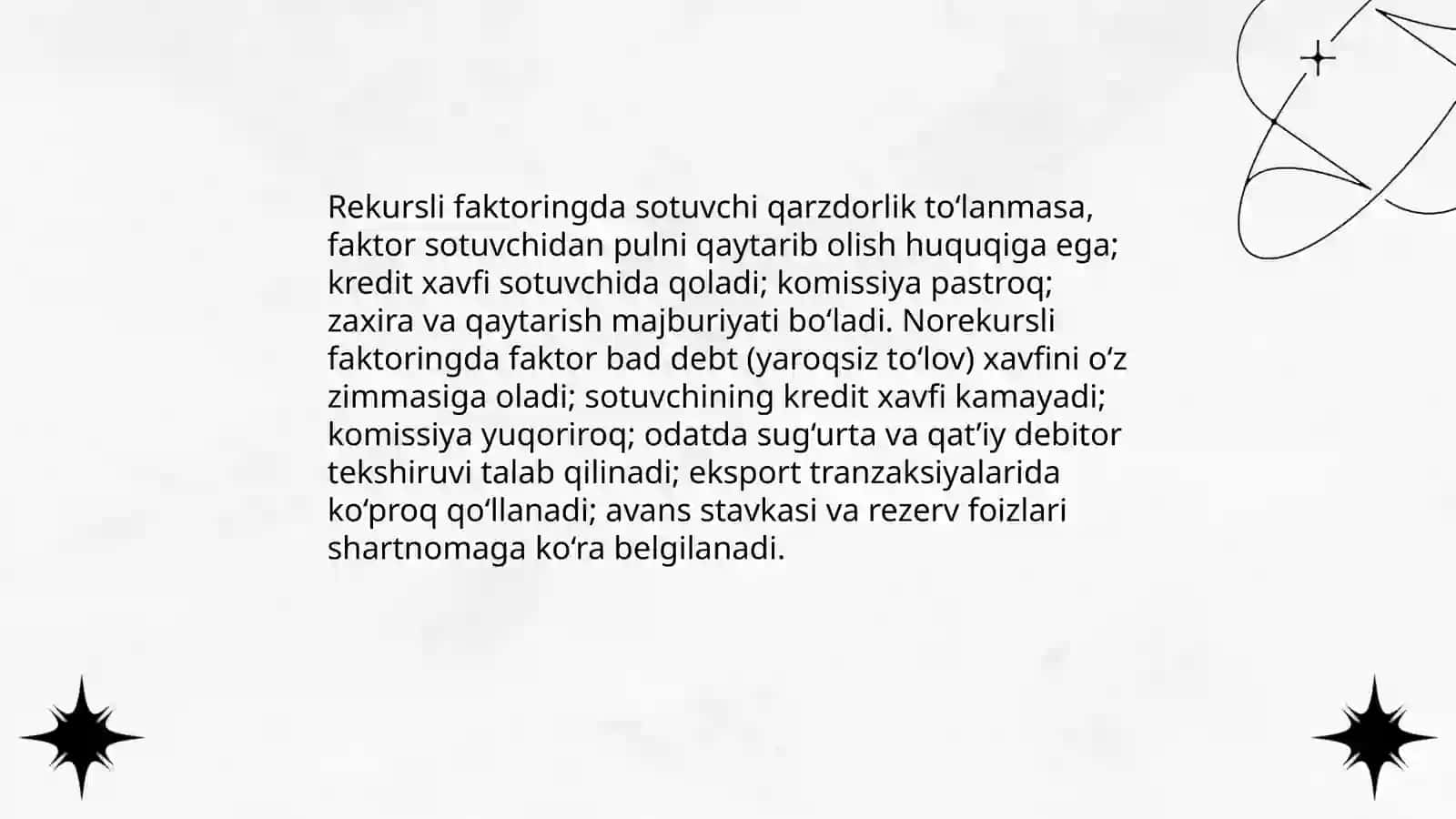 Tijorat banklarining faktoring va lizing operatsiyalari va ularning mohiyati 4