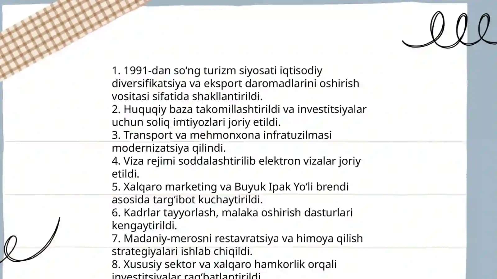 Oʻzbekistonda turizmning paydo boʻlish va rivojlanishi 4