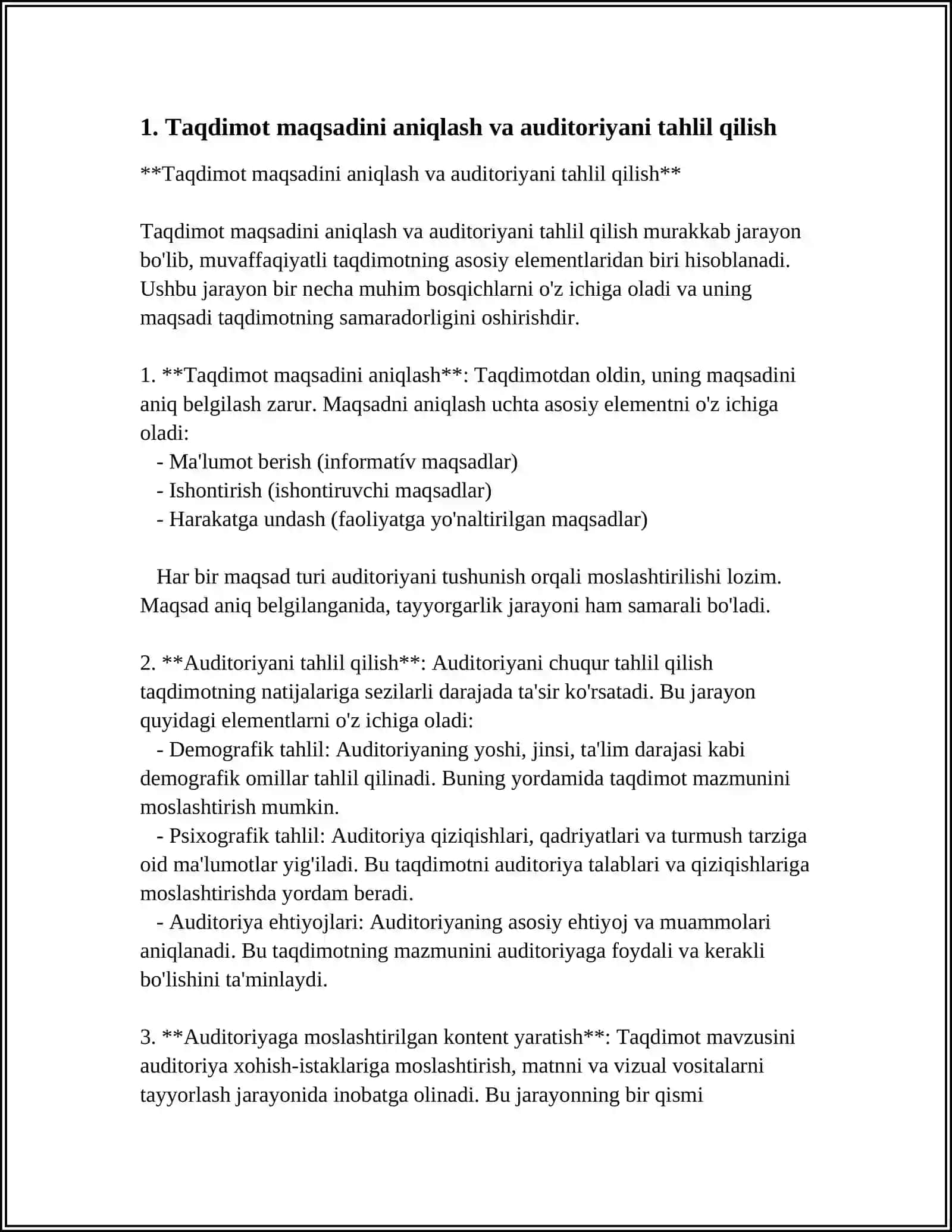 TAQDIMOT TAYYORLASH VA TAQDIM ETISH USUL VA VOSITALARI 4
