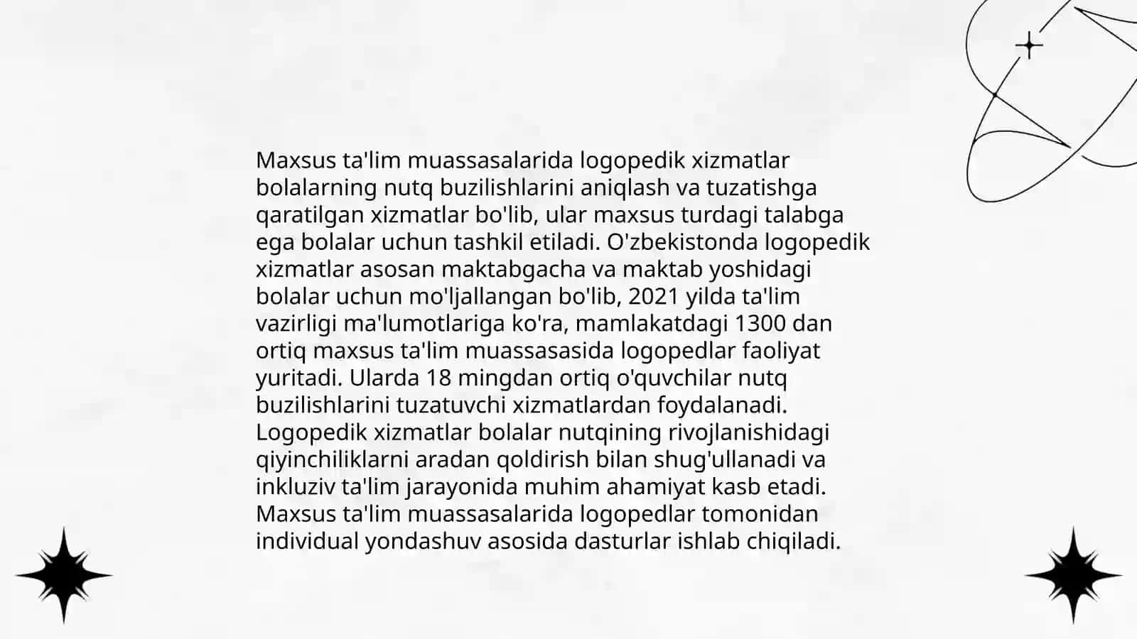 Ogʻir nutq nuqsonli bolalar uchun ta’lim muassasalari 4