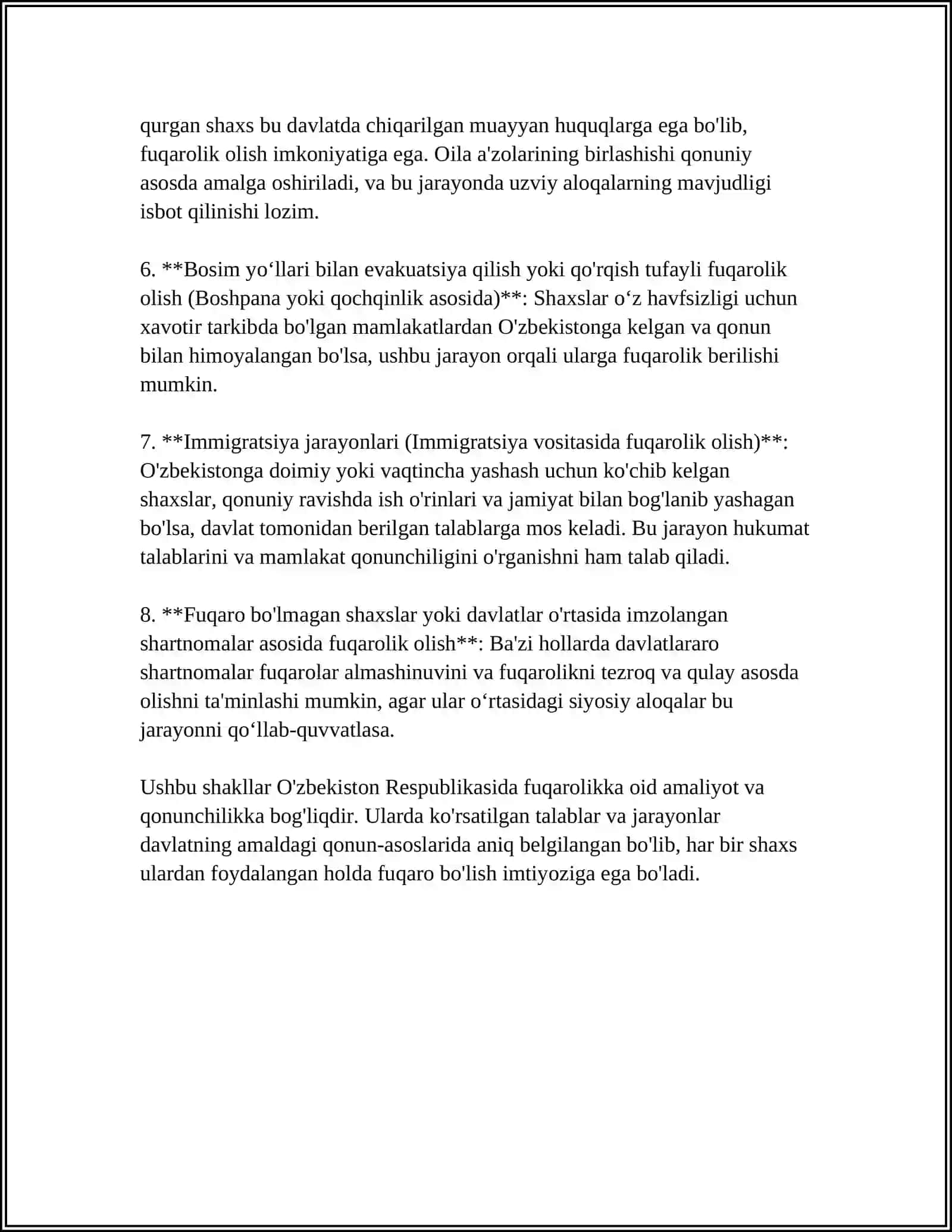 O'ZBEKISTON RESPUBLIKASIDA FUQAROLIK 4