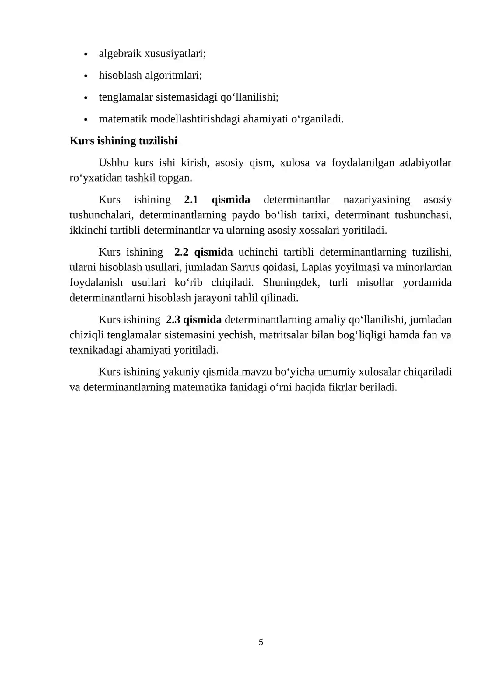 Ikkinchi va uchinchi tartibli determinantlar 4