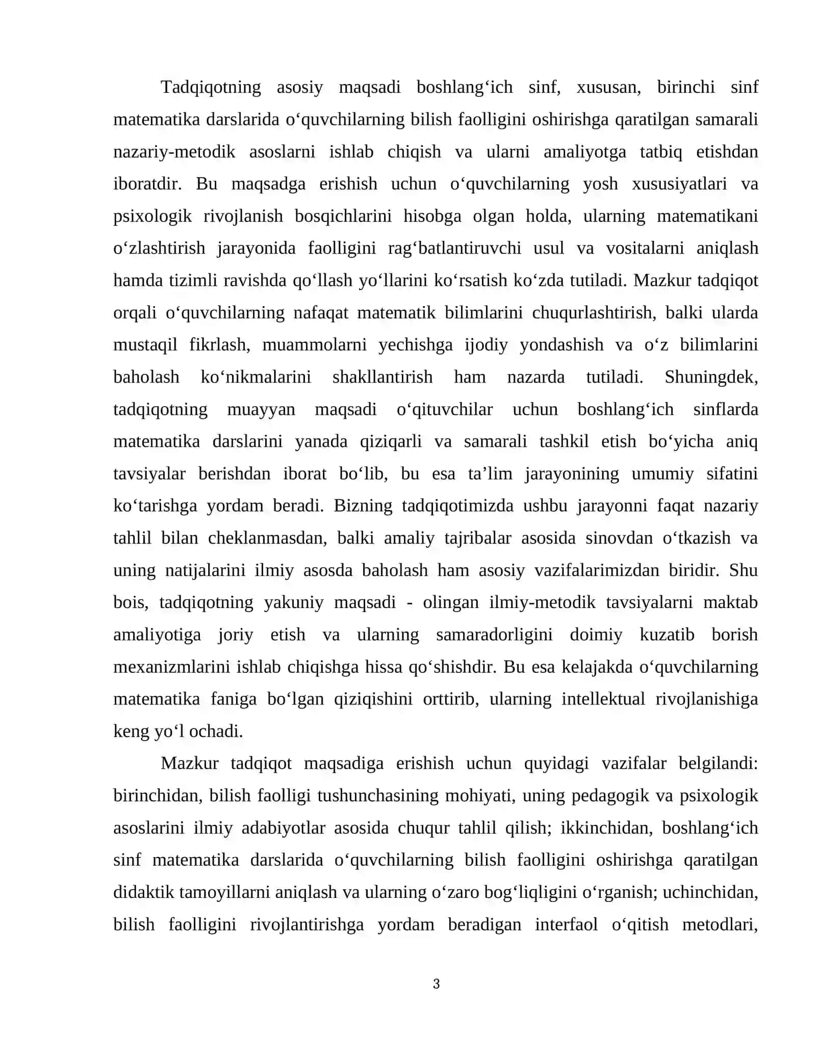 Birinchi sinfda matematikadan oʻquvchilarning bilish aktivligini oshirish metodikasi 4