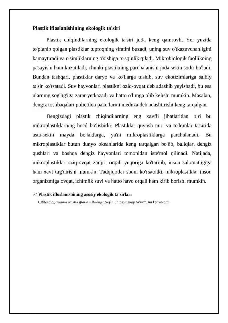 Plastik chiqindilar: Muammolar va oqibatlari 4