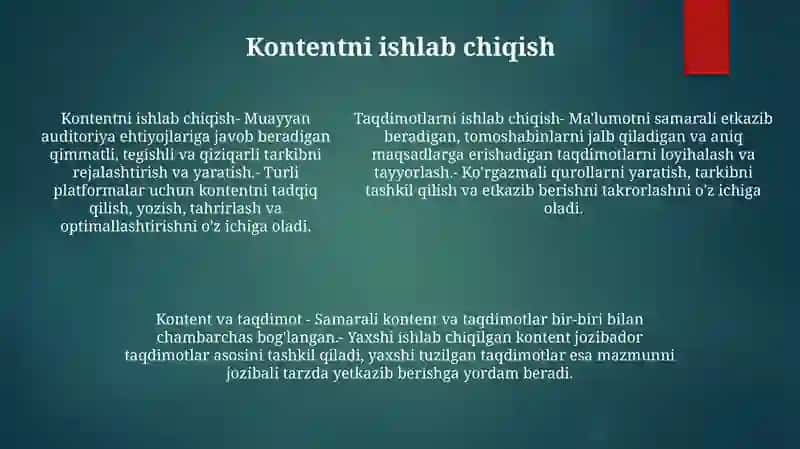 Taqdimot Tayyorlash 4