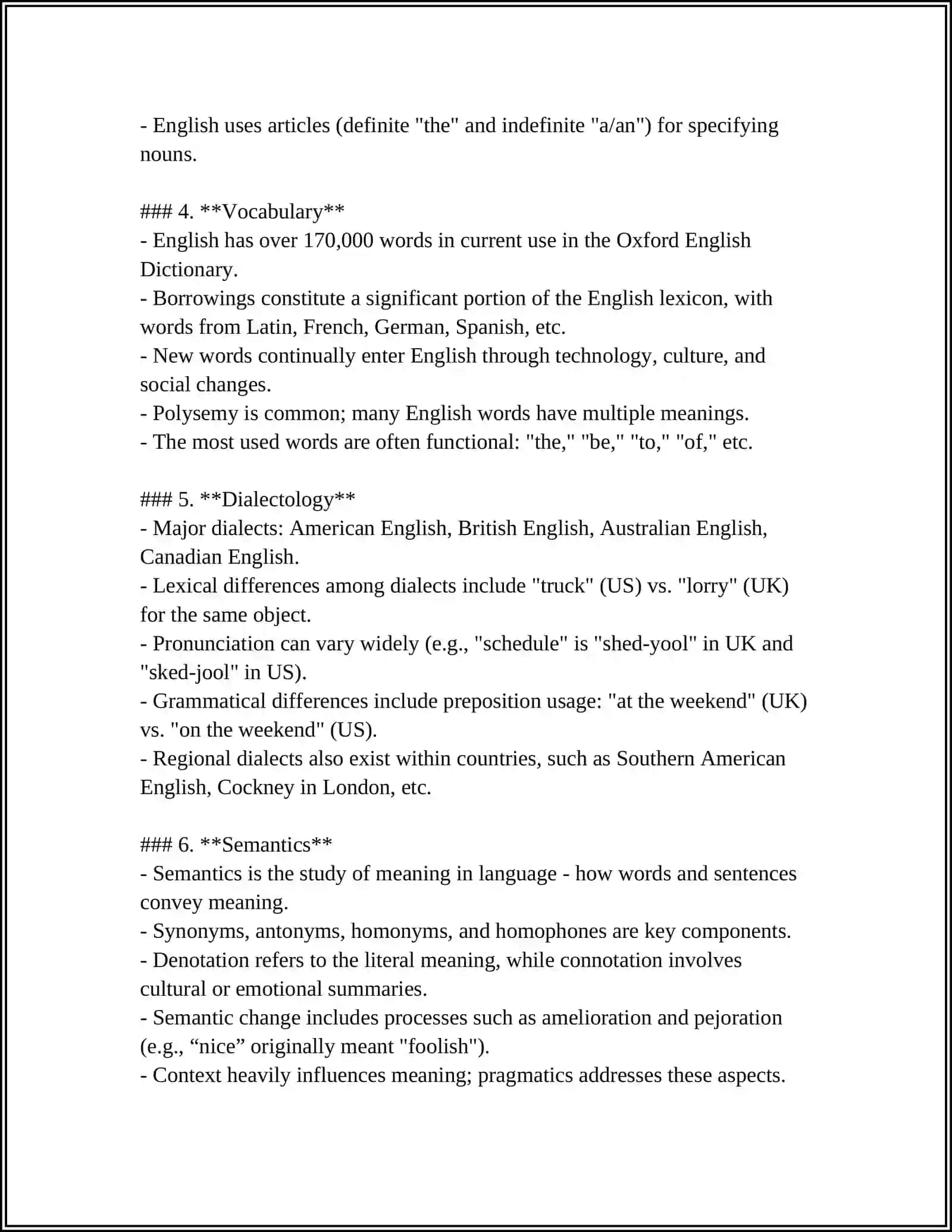 10 main themes in the English language 4