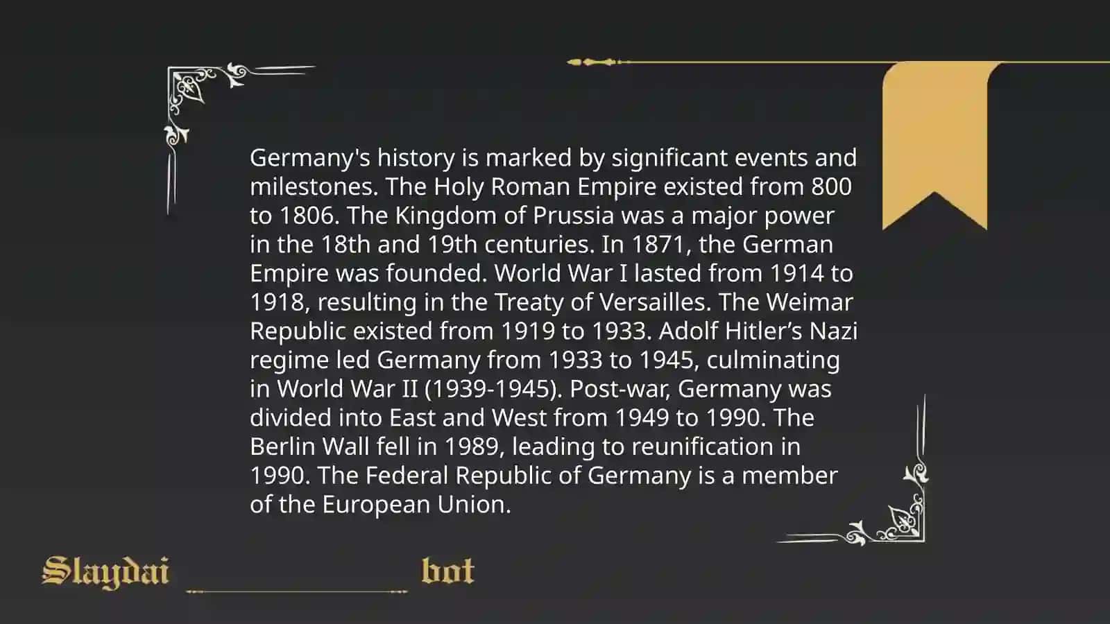 Describe the Germany country 4