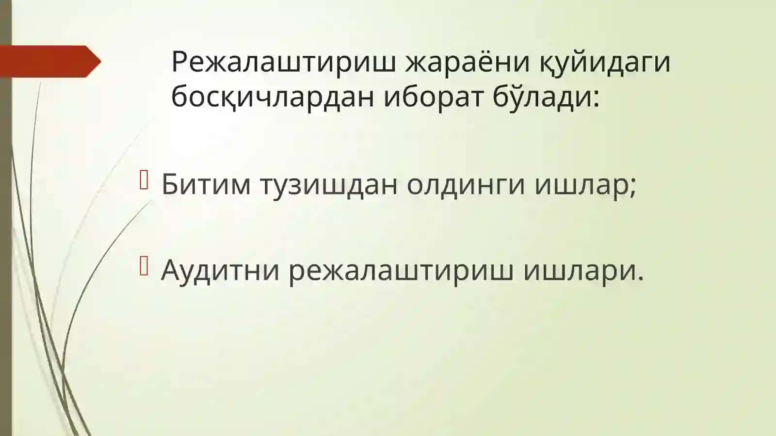 Аудитни режалаштириш 4