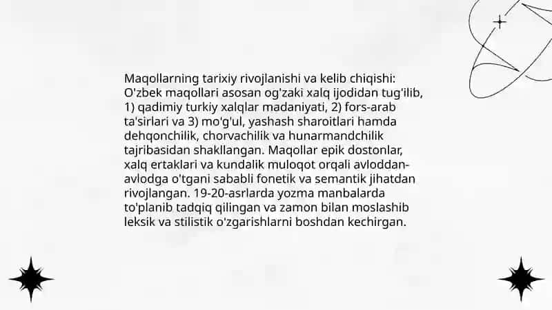 O'zbek xalq maqollari 4