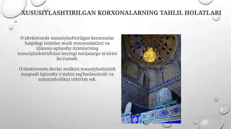 O'zbekistonda Xususiylashtirish: Maqsadlar va Vazifalar 4