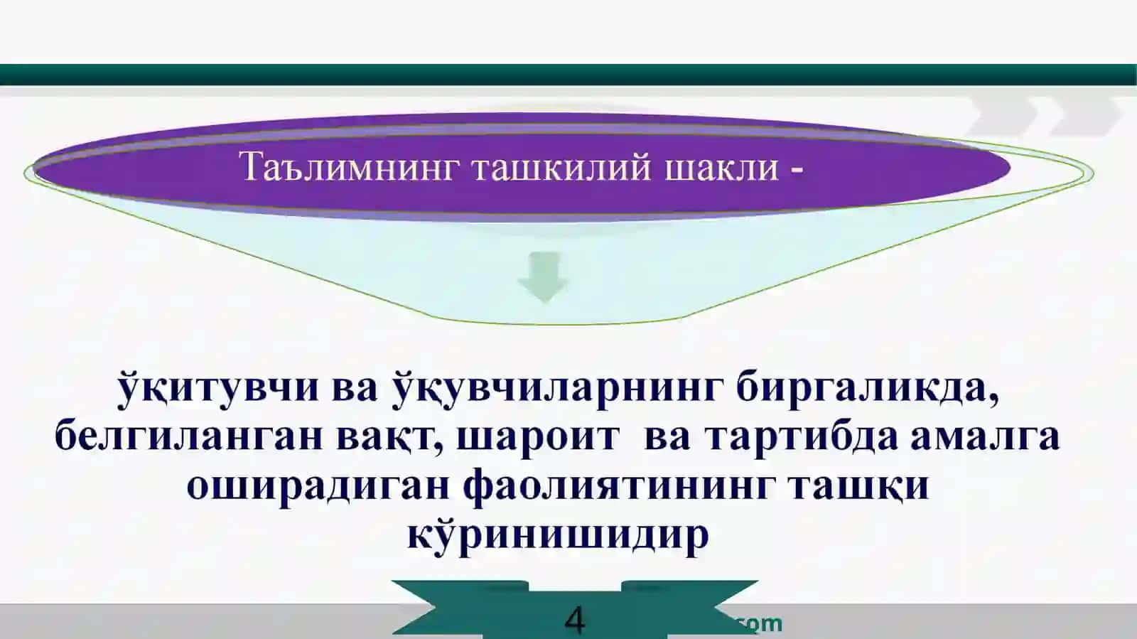 Таълимниташкилий шакллари ва методлари 4