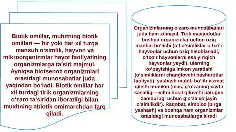 Turli ekologik omillarning tirik organizmlarga taʼsir etish mexanizmi 4