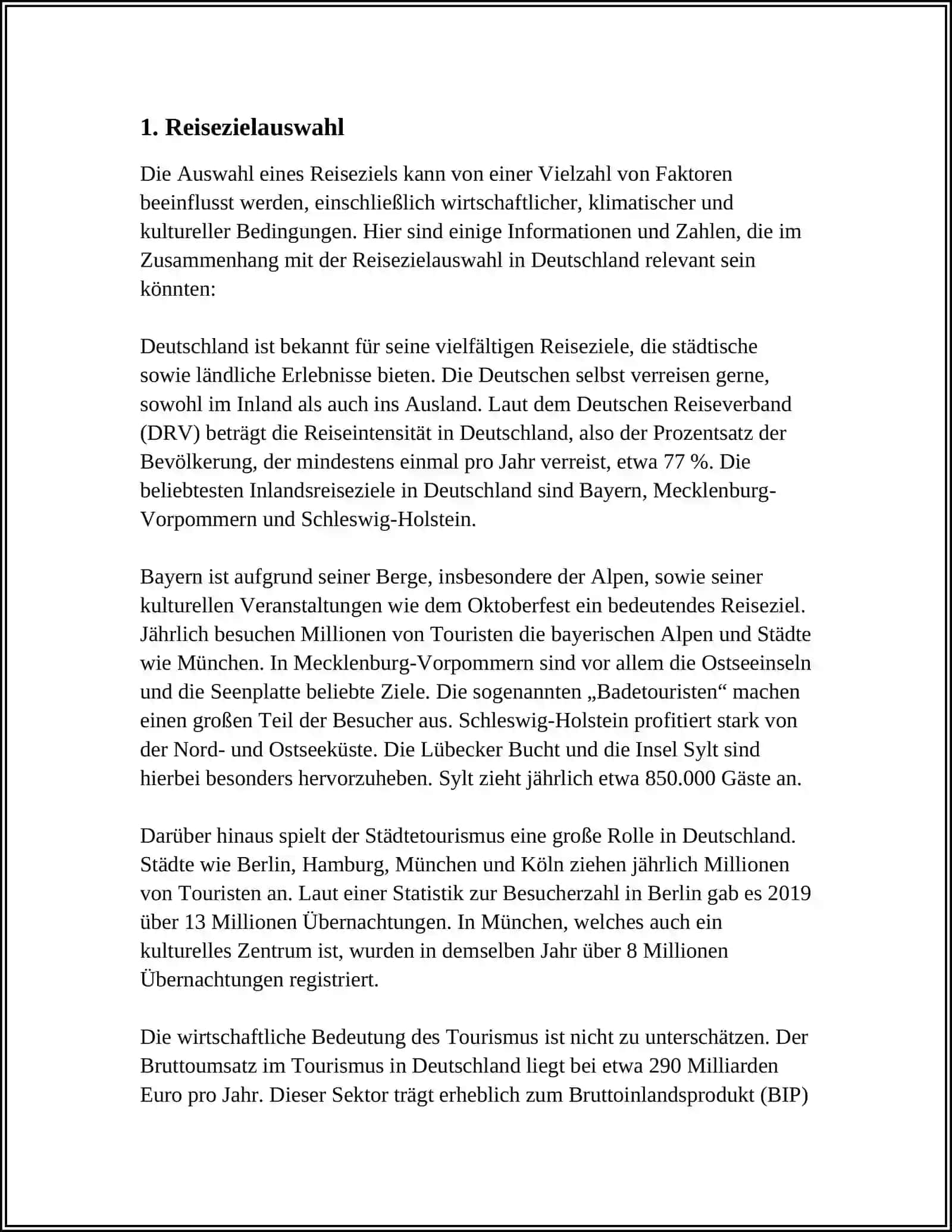ERSTELLUNG UND PRÄSENTATION EINES REISEBERICHTS MIT ORTSNAMEN, INFORMATIONEN UND BILDERN 4