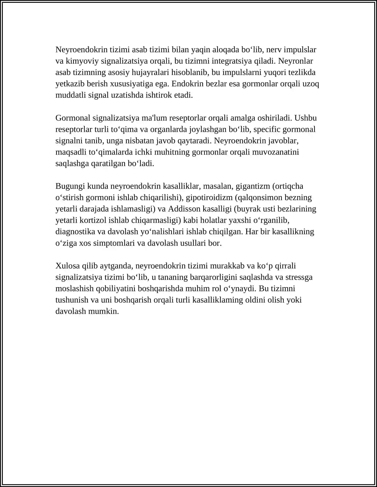 NEYROENDOKRING TIZIMINING STRUKTOR FUNKSIONAL TAVSIFI 4