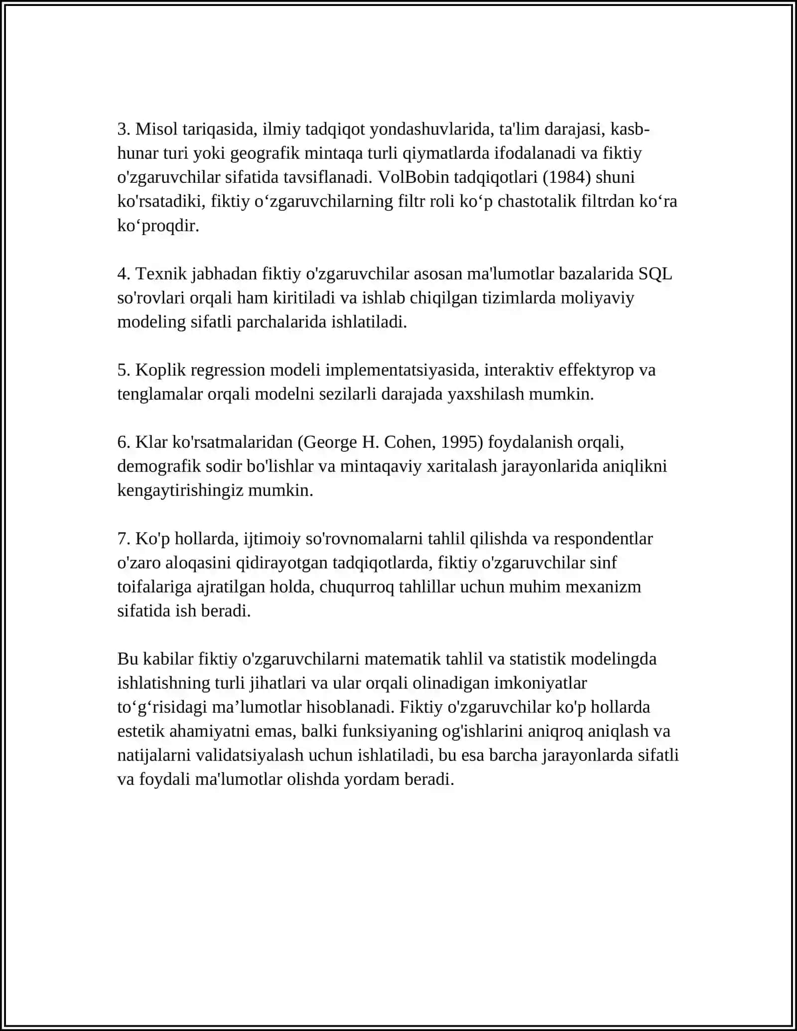 Fiktiv o'zgaruvchilar tushunchasi 4