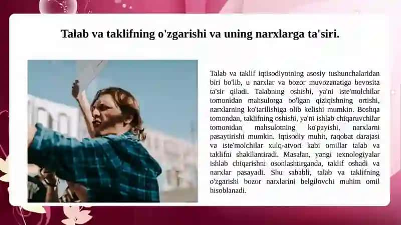 Bozorning asosiy tamoyillari va ularning o'zaro ta'siri 4