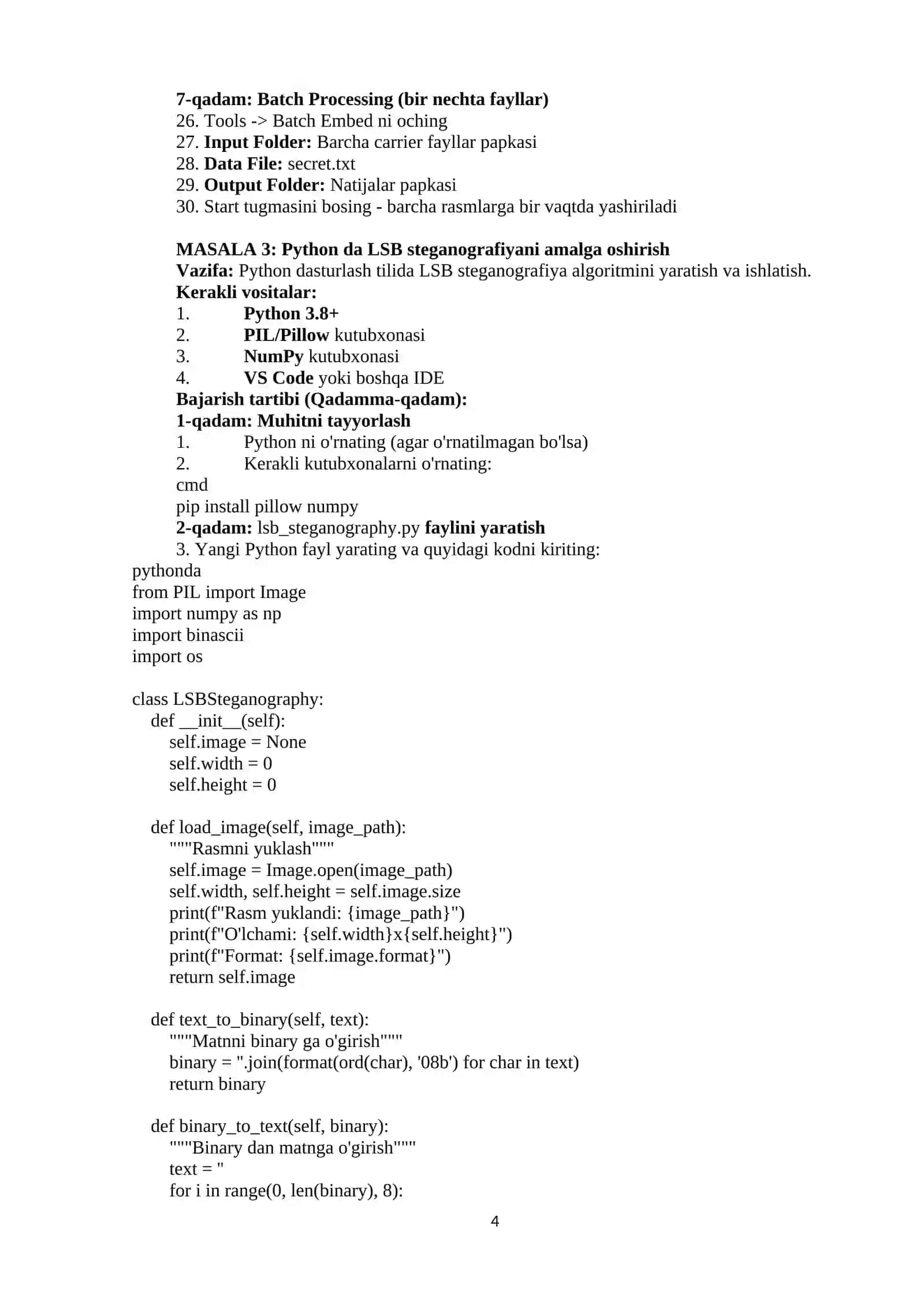 KOMPYUTER KRIMINALISTIKASIDA STEGANOGRAFIYANING TATBIQI 4
