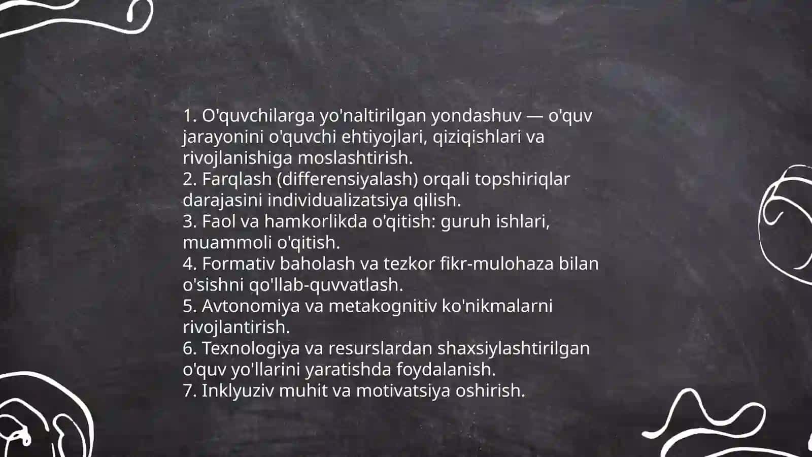 Ta 'lim olish jarayonini samarali tashkil etish 4