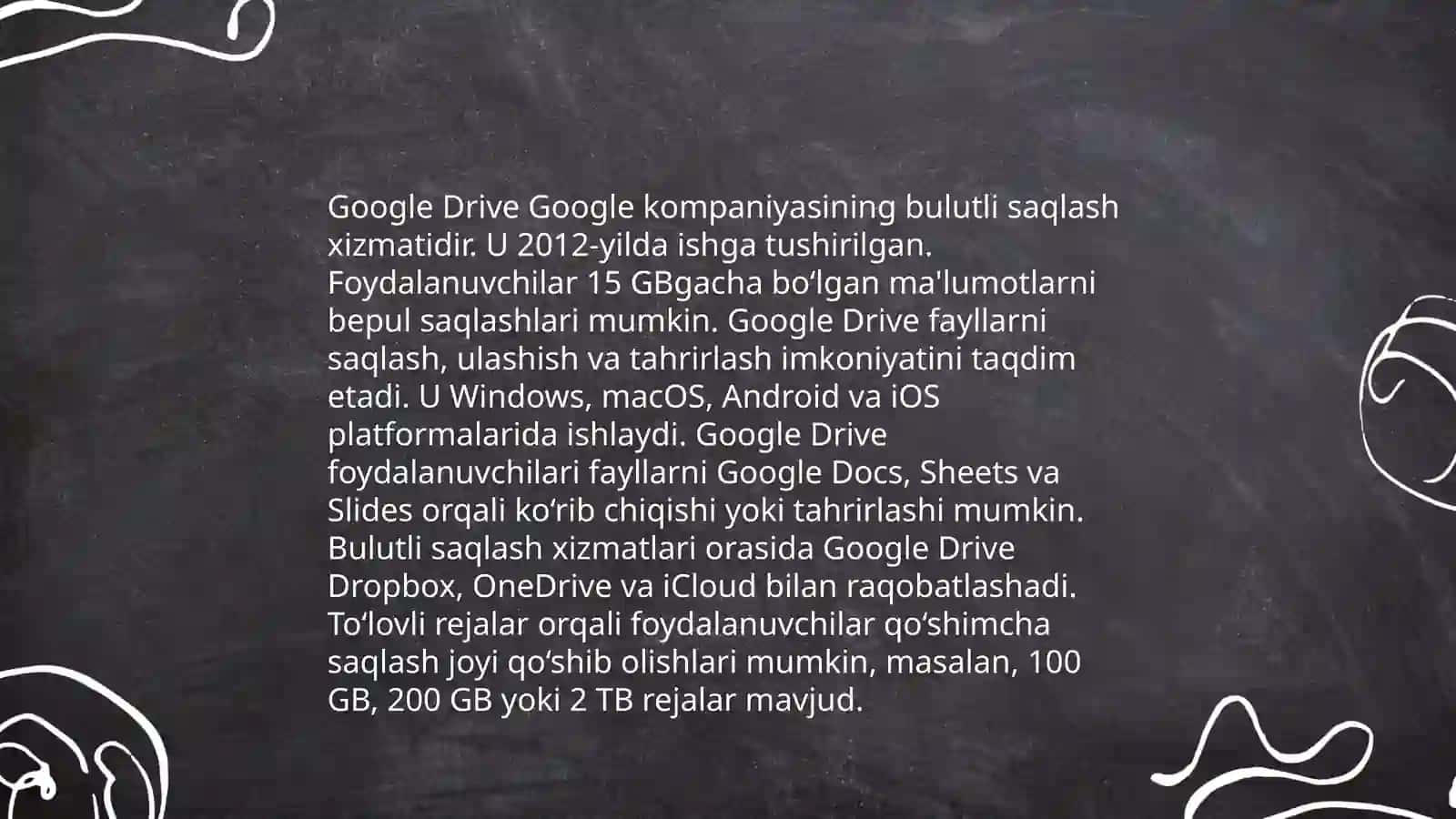 Google Drive xizmatlari 4