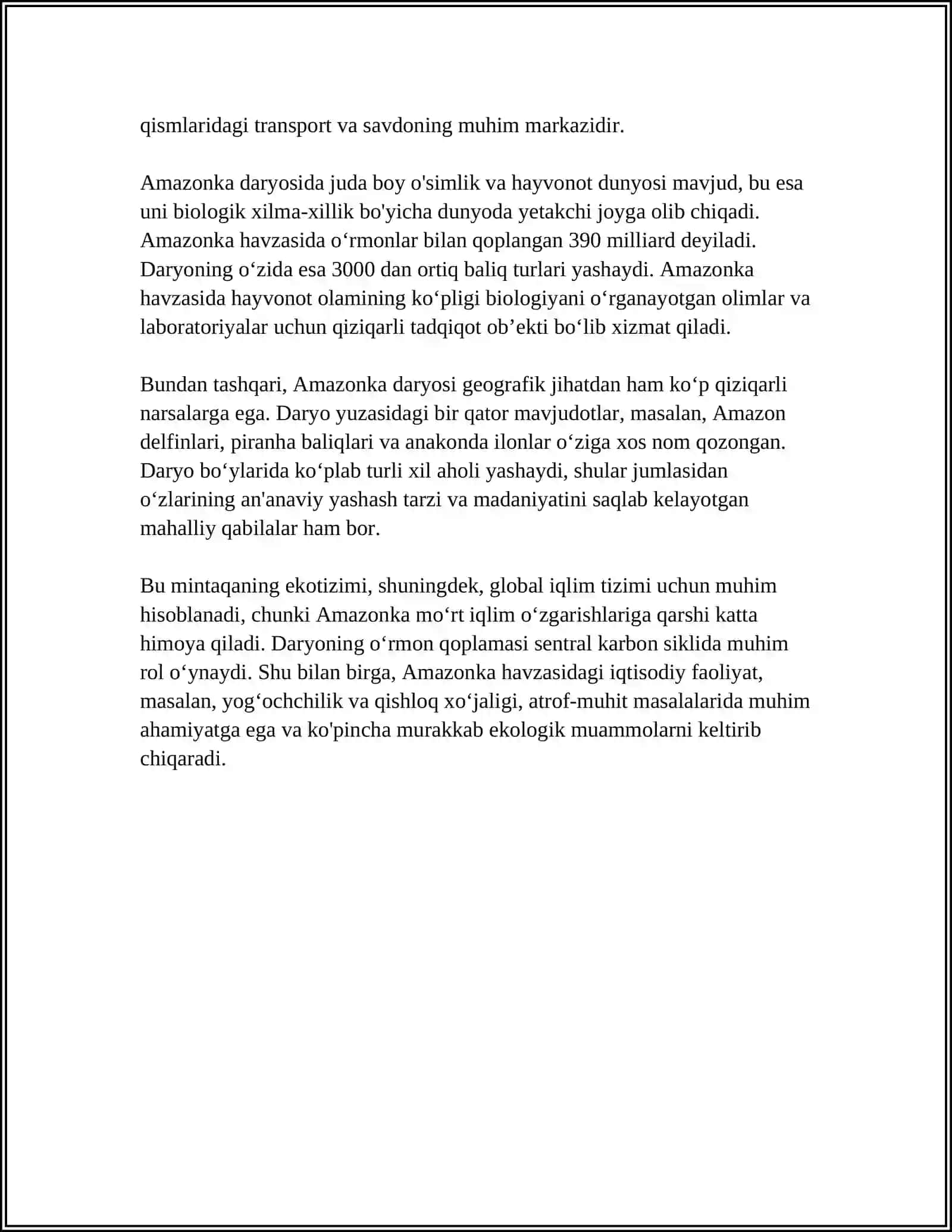 Amazonka daryosi 4