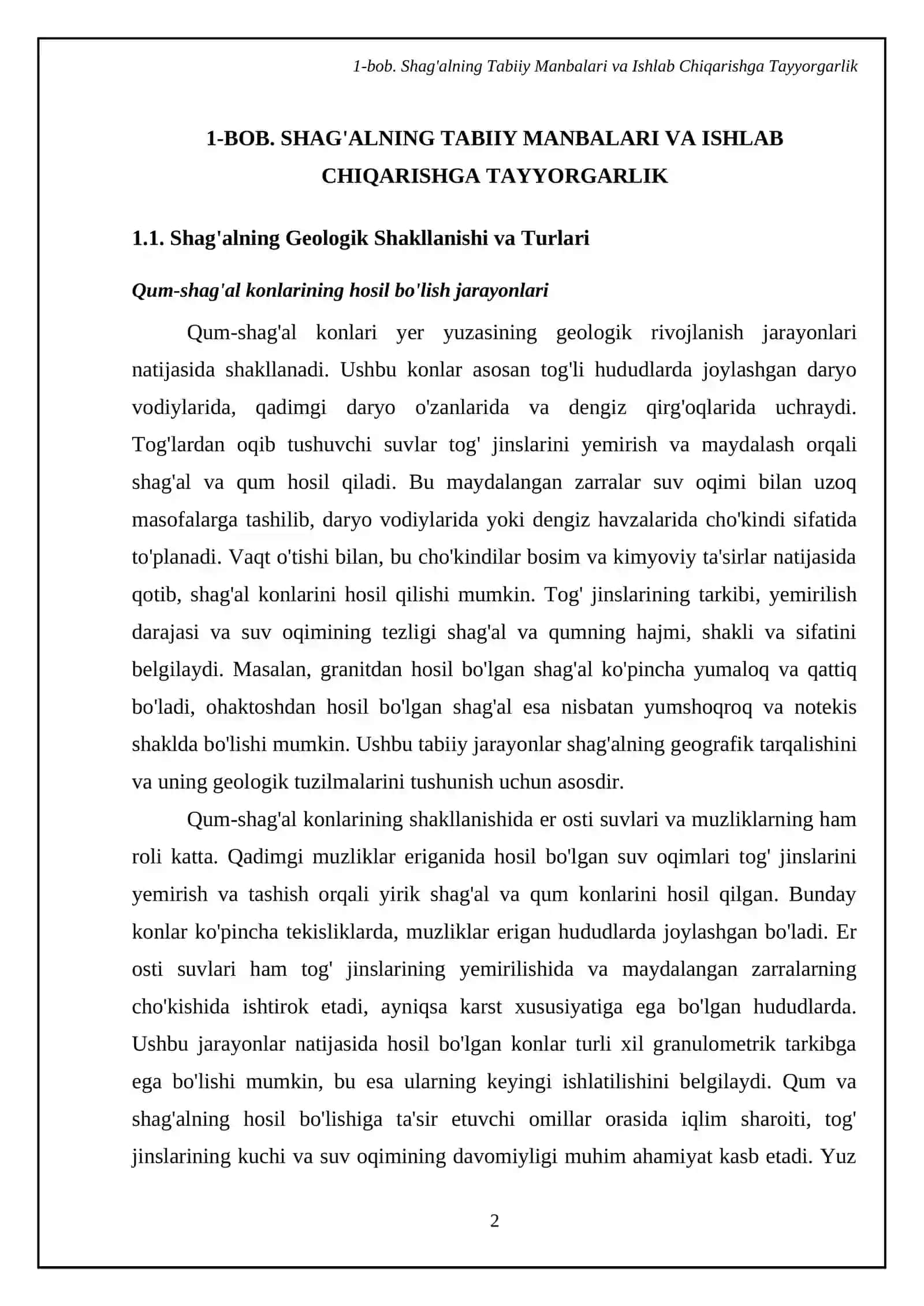 Shag'al ishlab chiqarish texnologiyasi 4
