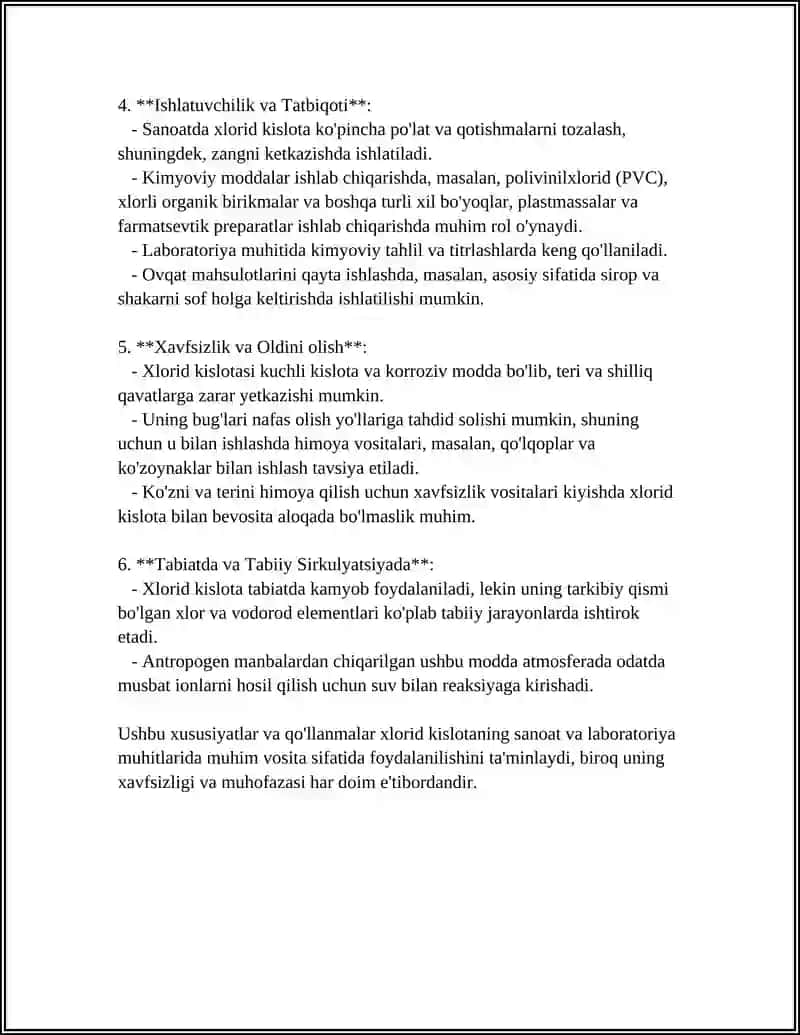 Xlorid kislota 4