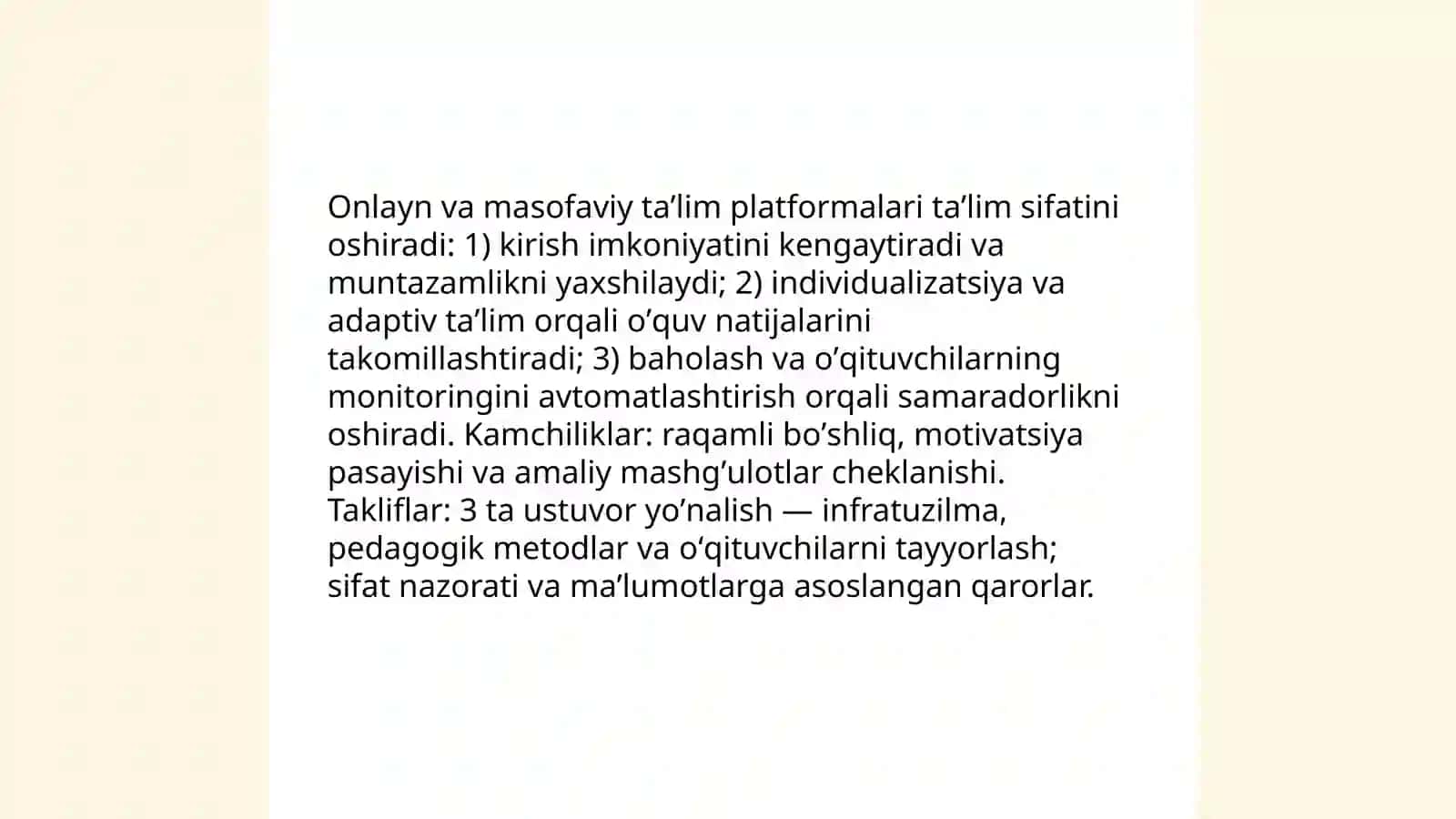 Innovatsion texnologiyalar va taʼlim sifatini oshirish manbai sifatida 4