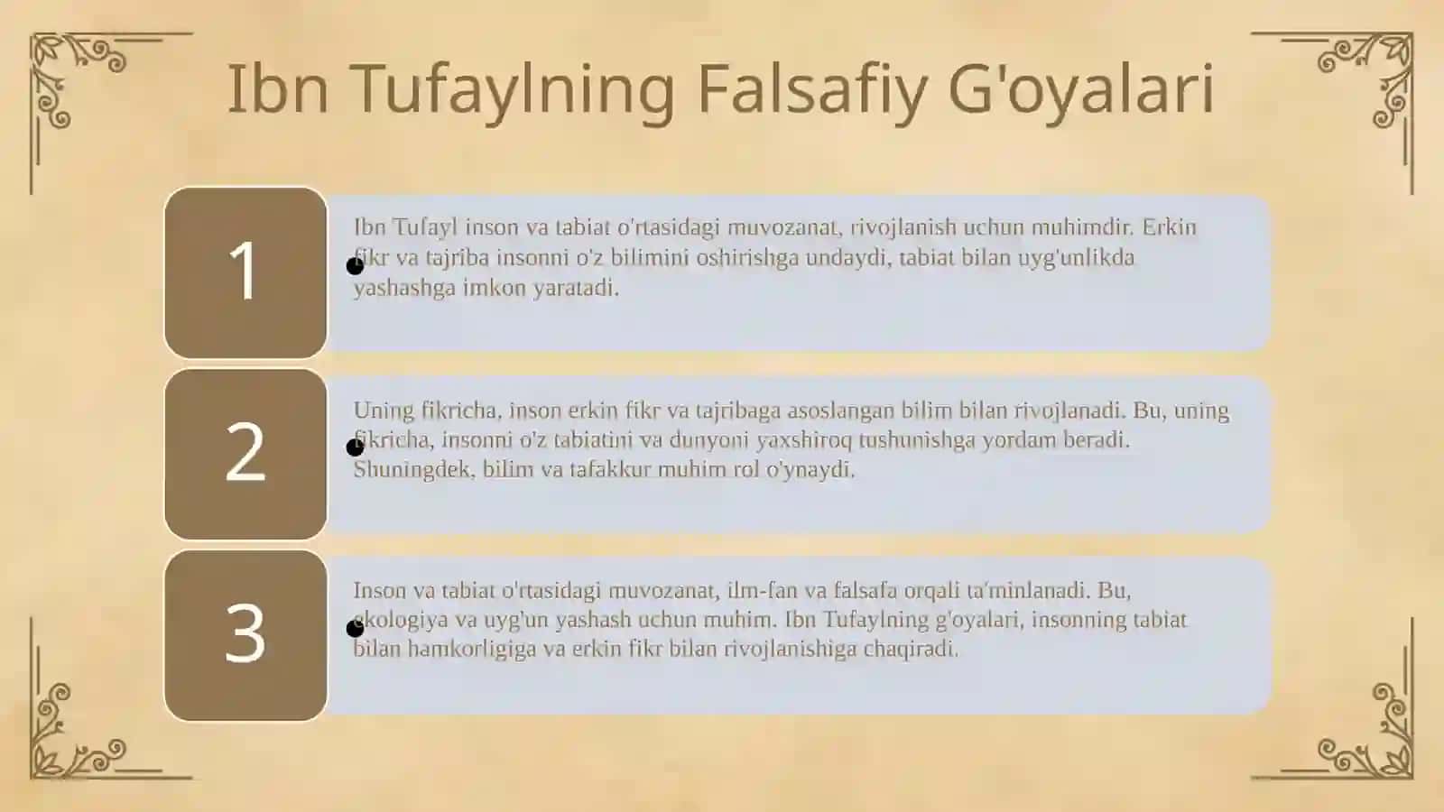 Ibn Tufayl va Ibn Sinoning falsafiy g'oyalari taqqoslanishi 4