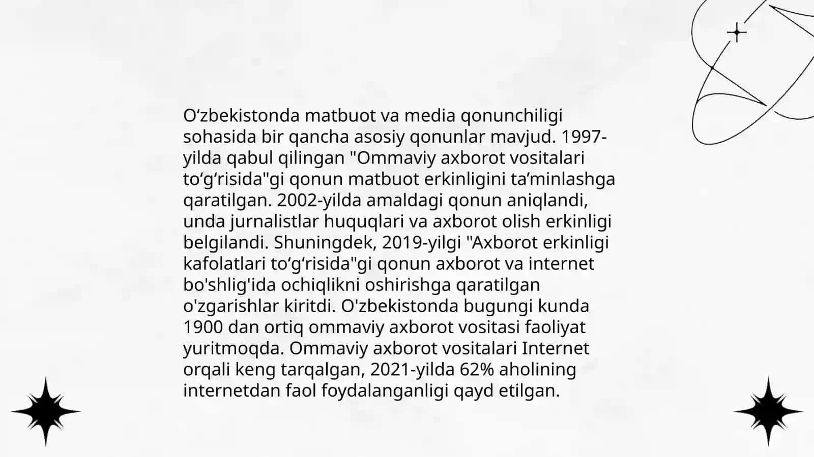 Oʻzbekistonda ommaviy axborot vositalari tarixiy rivojlanishi 4