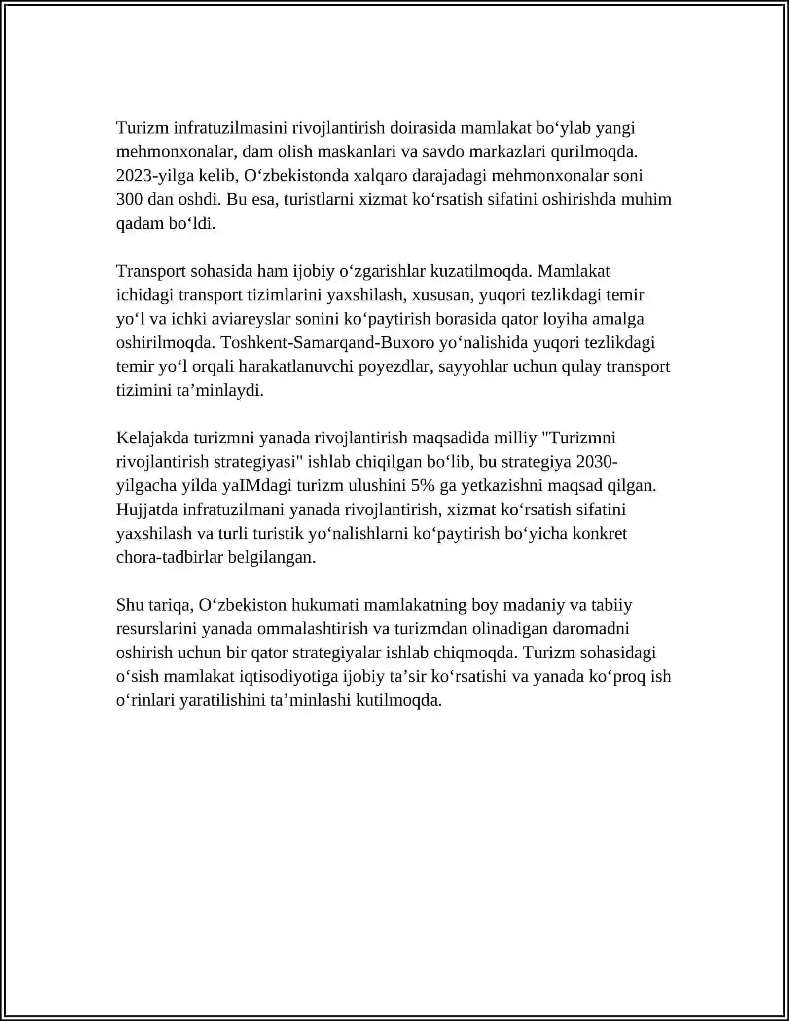 TURIZM 4