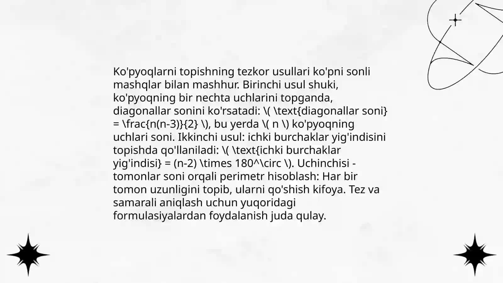Ko'pyoqlarni aniqlash usullari 4
