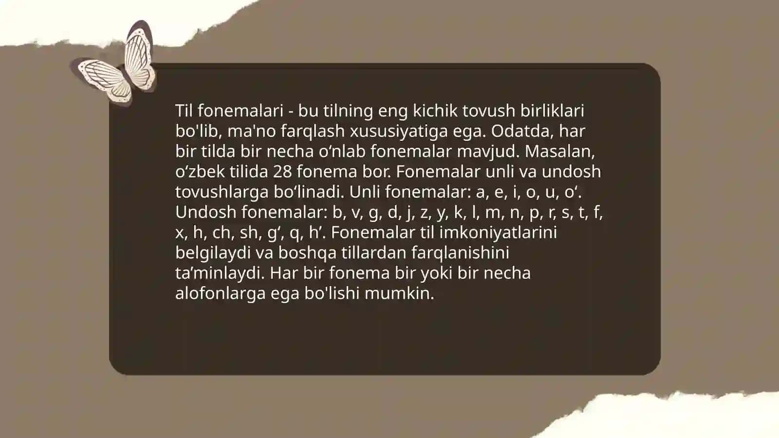 Til sathlari belgilari 4