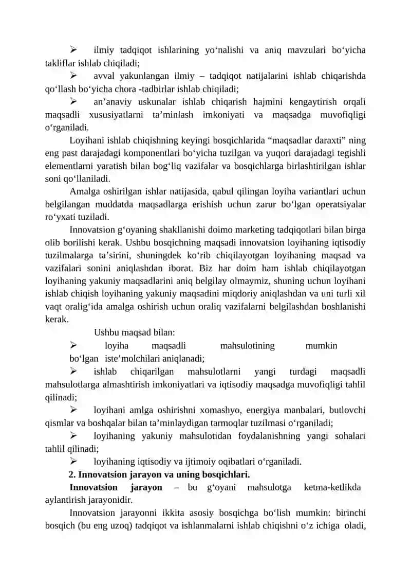 BIZNES-GʻOYALAR VA INNOVATSION BIZNES 4
