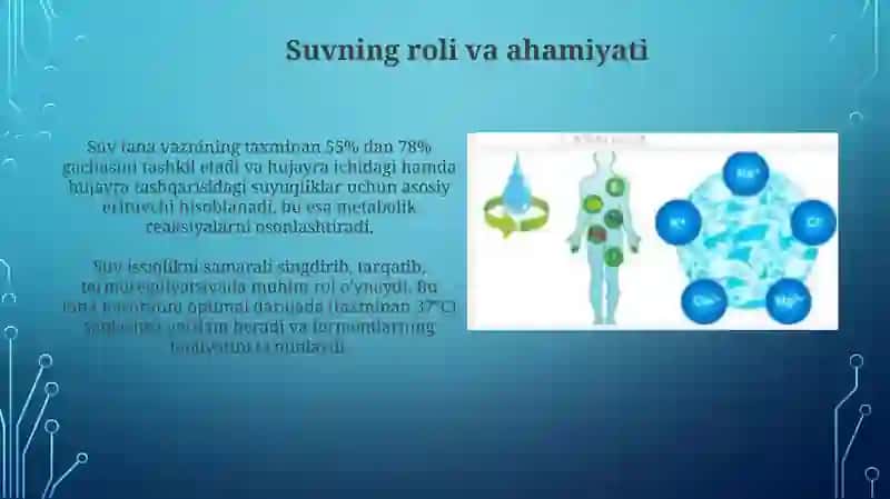 Biologik suyuqliklar: tarkibi, turlari va ahamiyati 4