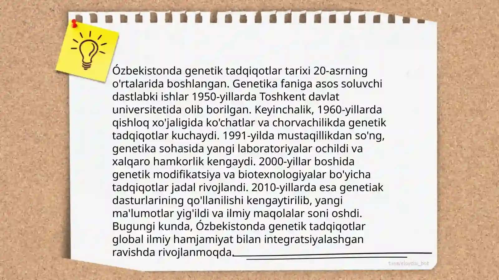 Genetik tadqiqotlarni yólga qóyilishi 4