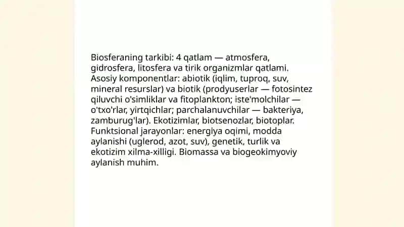Biosfera haqida taʼlimot 4