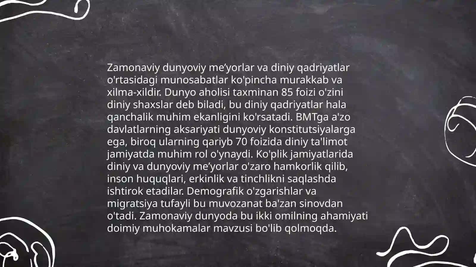 Diniy tashkilotlarning zamonaviy dunyoviy meʼyorlarga moslashuvining ahamiyati 4