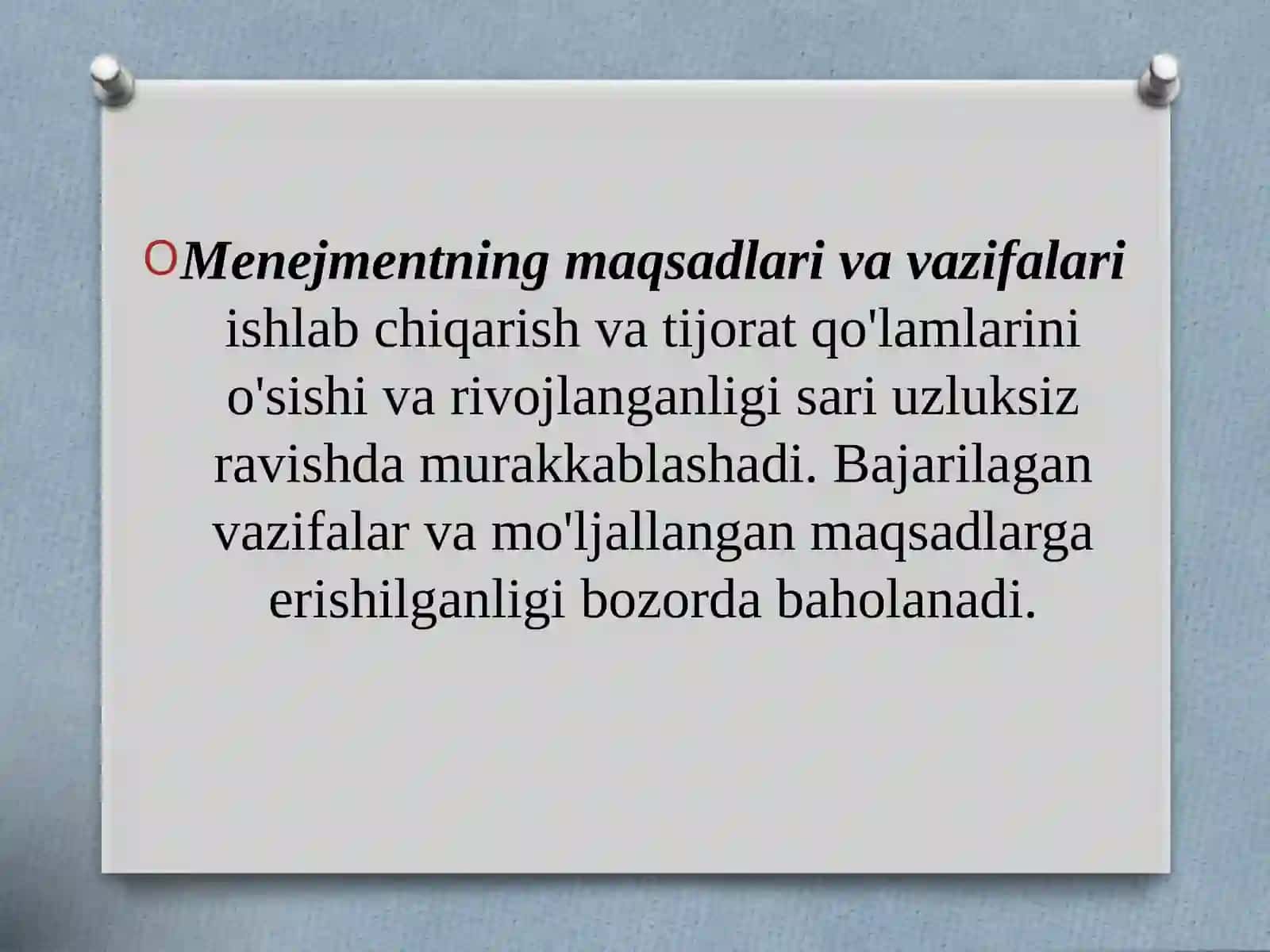 Menejmentning nazariy asoslari 4