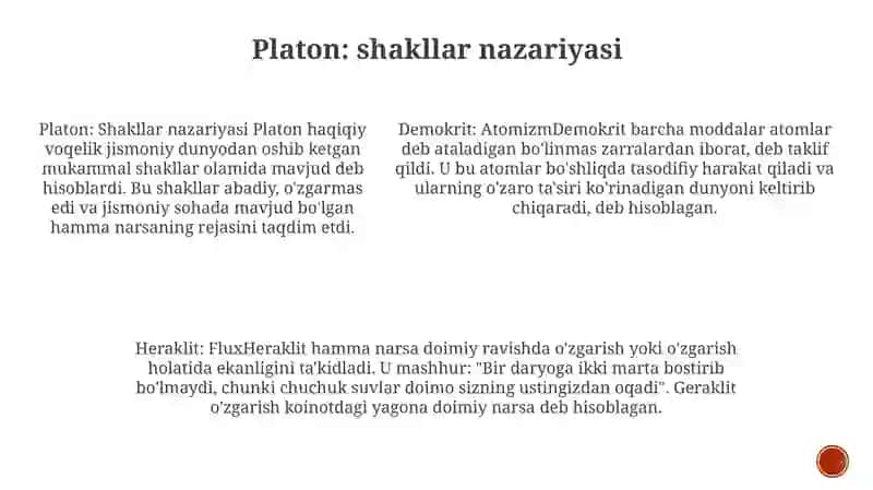 Antik Falsafada Demokrit,Geraklit,Aflotun Va Arastu Ta'Limotlari 4
