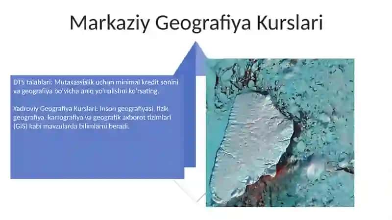 Geografiya mutaxassisligi boʻyicha DTS talablari 4