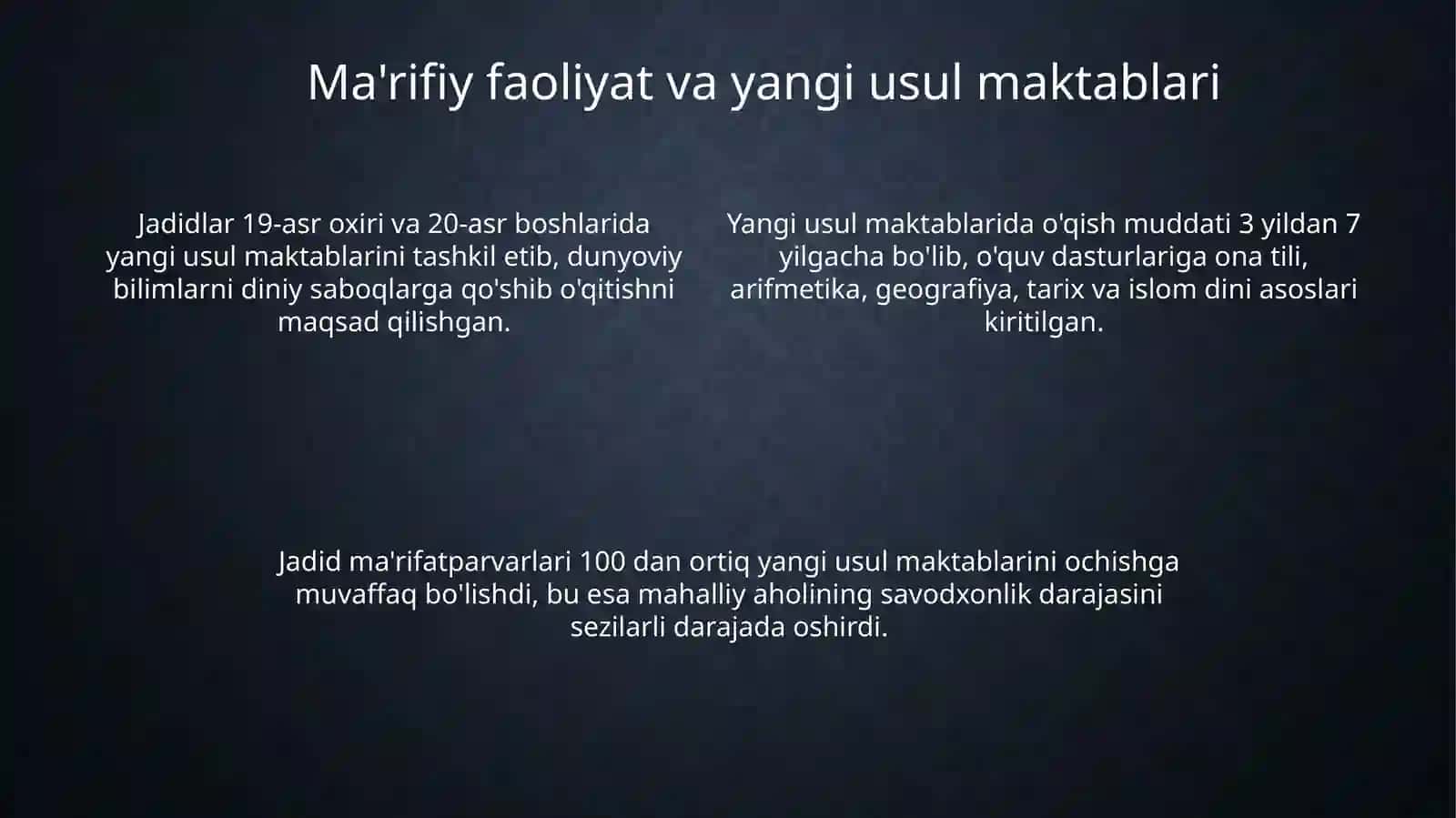 Jadidchilik harakatiningfaoliyati 4