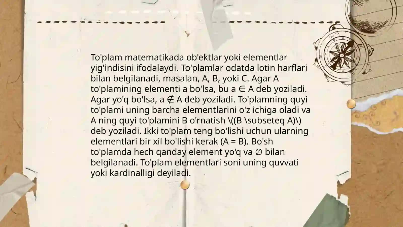 To'plamlar ustida amallarning asosiy xossalari 4
