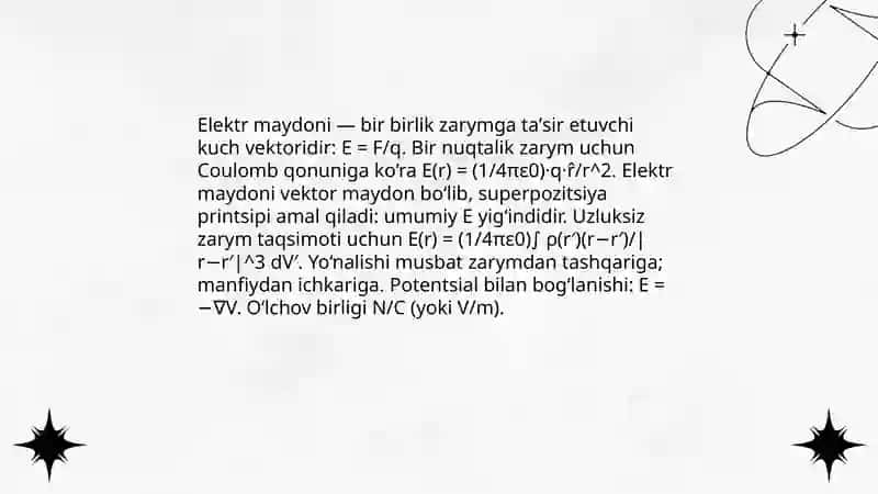 Urushboyev Boburbekning Fizika fanida taqdimoti 4