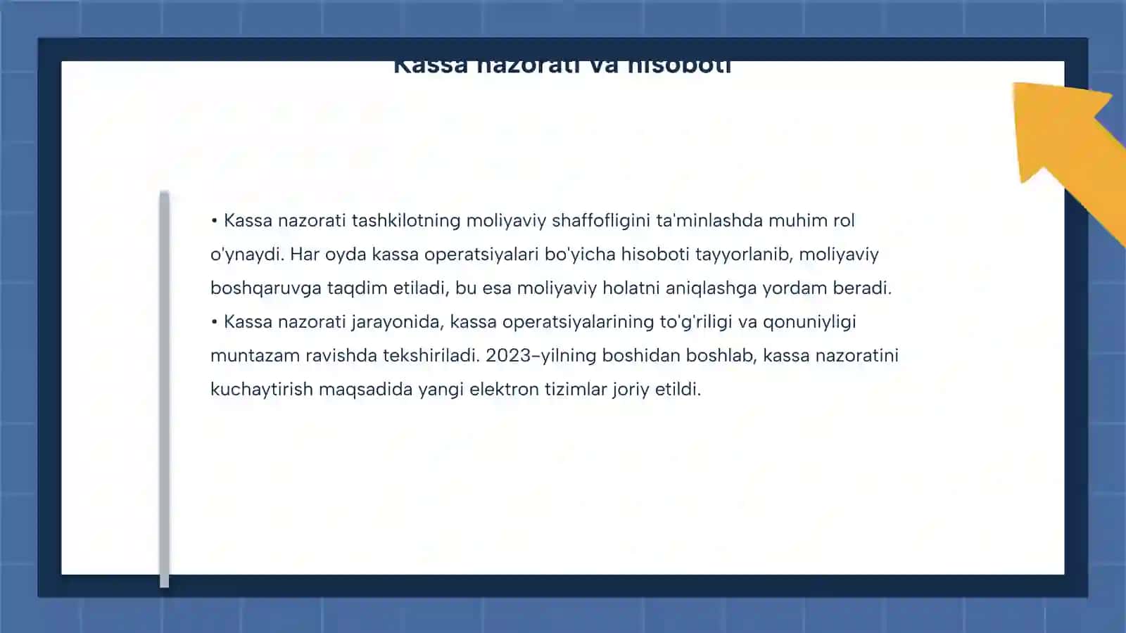 Pul Mablag'lari Bo'yicha Kassa, Hisob-Kitob Va Valyuta Schyoti 4
