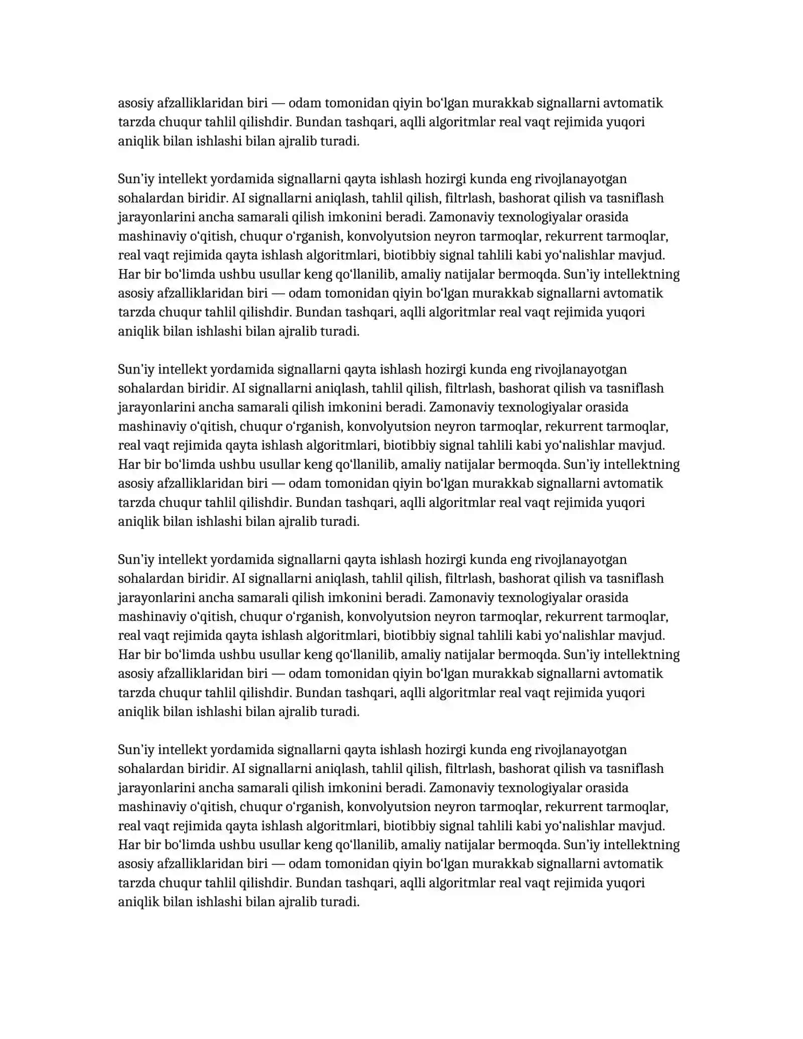 Signallarni qayta ishlashning zamonaviy yo‘nalishlari 4