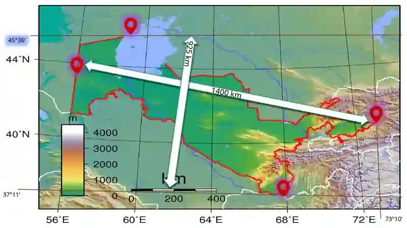 O‘zbekistonning geografik o’rni va chegaralari 4